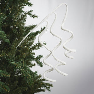White Glitter Twirl Pick - Joy By