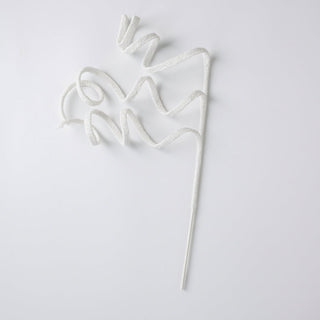 White Glitter Twirl Pick - Joy By