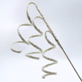 White Glitter Twirl Pick - Joy By