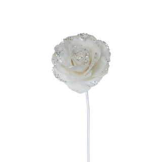White Peony Flower Pick - Joy By