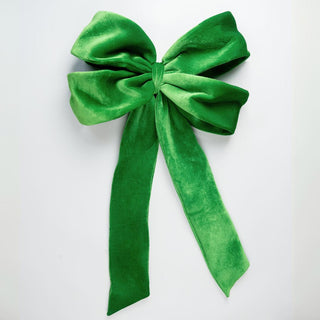 Wired Velvet Bow Topper (3.2ft) - Joy By