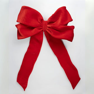 Wired Velvet Bow Topper (3.2ft) - Joy By