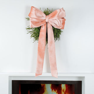 Wired Velvet Bow Topper (4ft) - Joy By