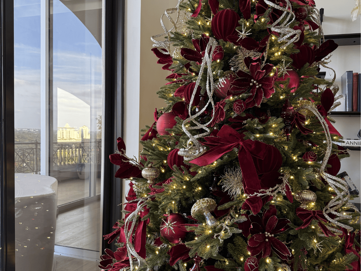 Joy By residential Christmas installation